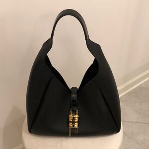 Givenchy Elegant Black Hobo with Gold Lock